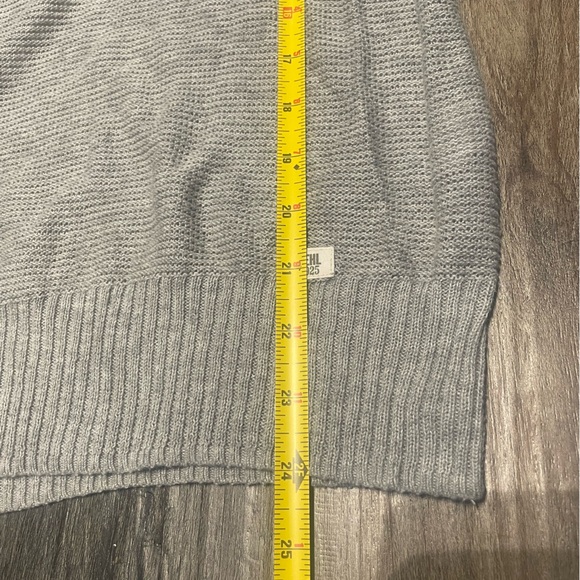 Ruehl No.925 Womens Sweater M Medium Vintage Y2K Lightweight Gray Knit Hoodie - Picture 8 of 10